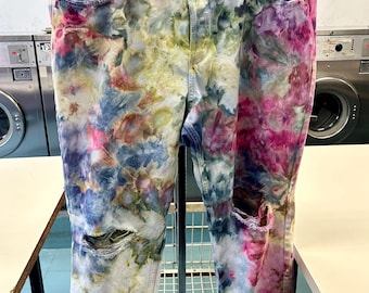 Ice Dyed Tie Dye Jeans