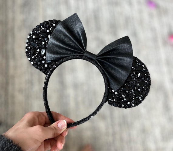 NWOT Mickey Mouse Sequined Ear Headband for Adults Black 79019.jpg main image 3