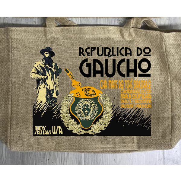 Gaucho Yerba Mate Burlap Tote