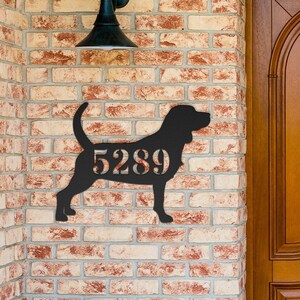 Beagle Custom House Number Sign, Beagle Gifts, Personalized Metal Wall Art, Beagle Dog Address Sign, Beagle Laser Cut Front Porch, Door Sign