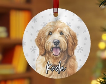 Personalized Goldendoodle Ornament, Custom Golden Doodle Ornament, Doodle Mom Gifts, Goldendoodle Christmas Decor, Doodle Dad, Pet Ornament