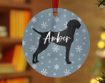 Personalized Vizsla Ornament, Vizsla Gifts, Custom Name Dog Ornament, Vizsla Christmas Decor, Vizsla Mom Gift, Pet Ornament, Dog Dad Gift