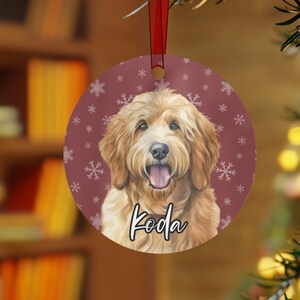 Personalized Goldendoodle Ornament, Custom Golden Doodle Ornament, Doodle Mom Gifts, Goldendoodle Christmas Decor, Doodle Dad, Pet Ornament
