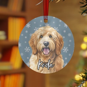 Personalized Goldendoodle Ornament, Custom Golden Doodle Ornament, Doodle Mom Gifts, Goldendoodle Christmas Decor, Doodle Dad, Pet Ornament