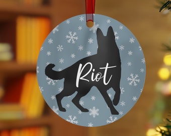 Personalized German Shepherd Ornament, Custom German Shepherd Christmas Ornament, German Shepherd Gifts, Germanshepherd Decor, Pet Ornament