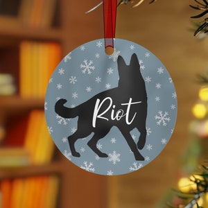 Personalized German Shepherd Ornament, Custom German Shepherd Christmas Ornament, German Shepherd Gifts, Germanshepherd Decor, Pet Ornament