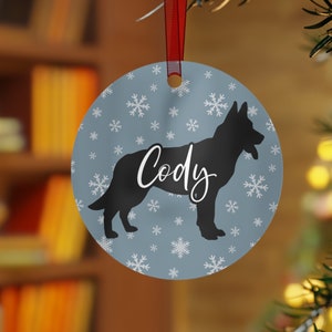 Personalized German Shepherd Ornament, Custom German Shepherd Christmas Ornament, German Shepherd Gifts, Germanshepherd Decor, Pet Ornament