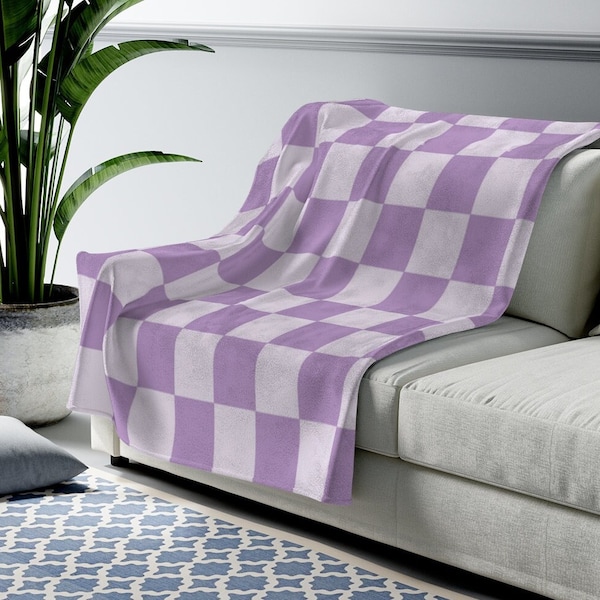 Super Soft Blanket- Pastel Plaid main image 0