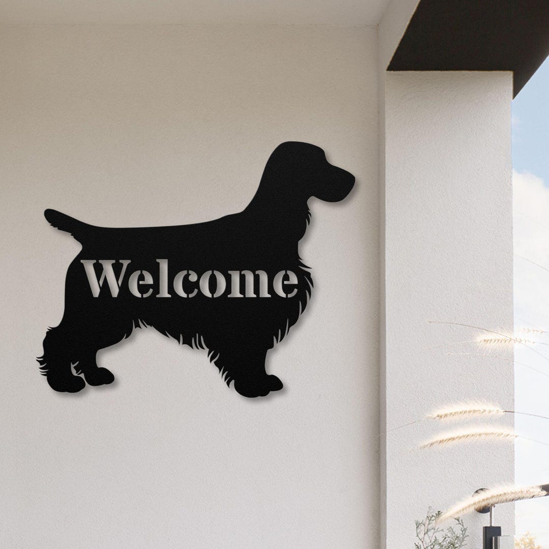 Springer Spaniel Sign English Springer Spaniel Welcome Sign, Springer Spaniel Gifts, Custom ...