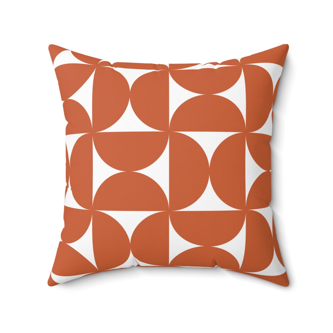 Boho Throw Pillow, Mid Century Modern Retro Throw Pillow Cover