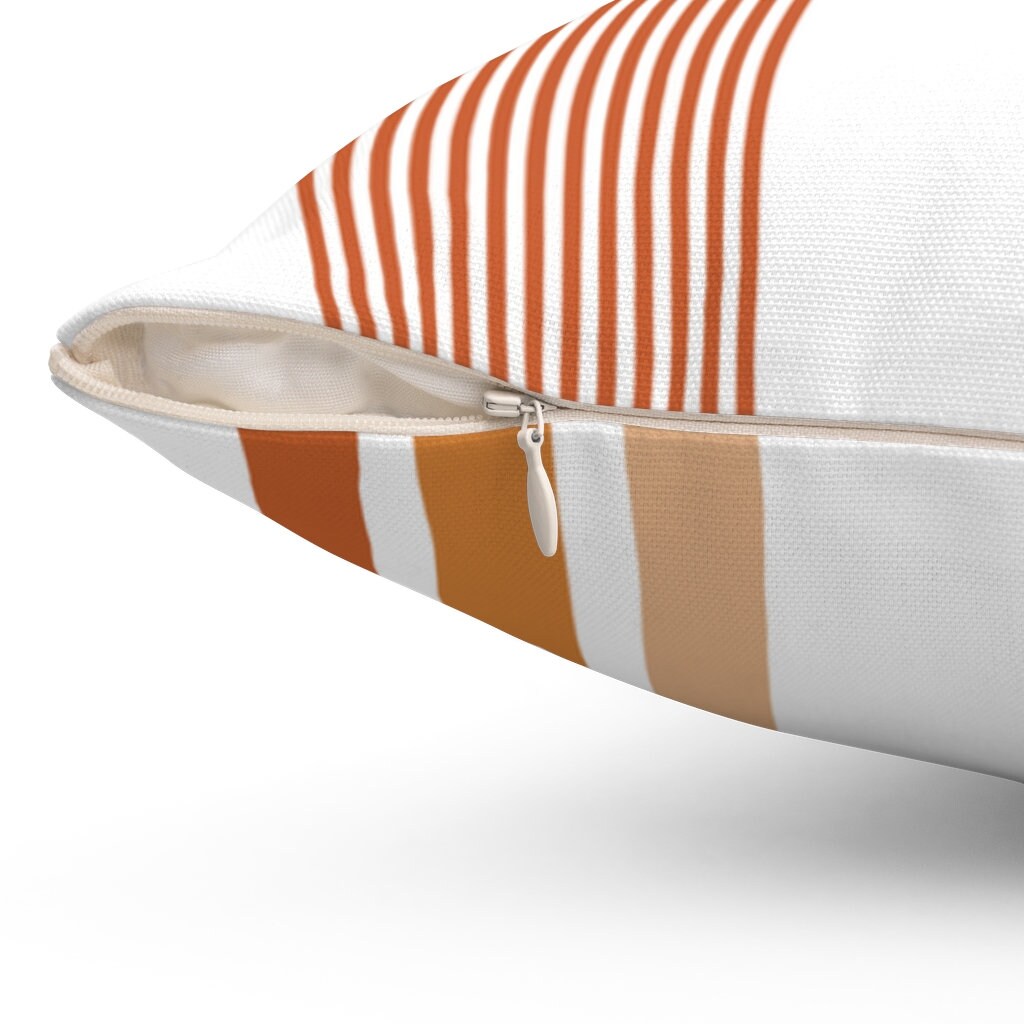 Boho Throw Pillow Burnt Orange Mid Century Modern Rainbow Etsy UK