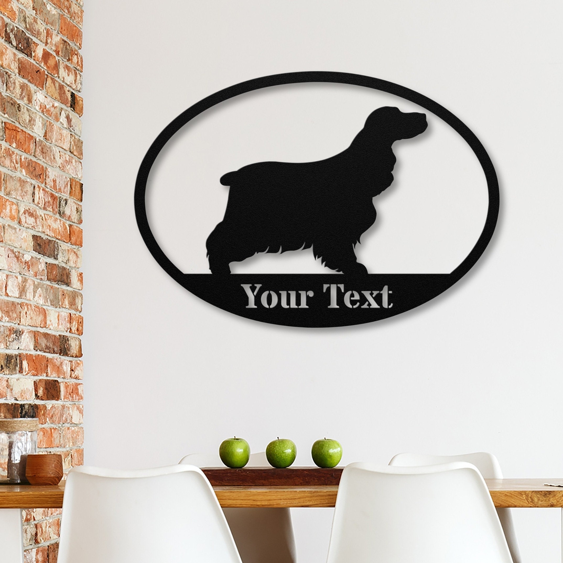 Personalized Cocker Spaniel Gifts, Custom Dog Metal Wall Art, English ...