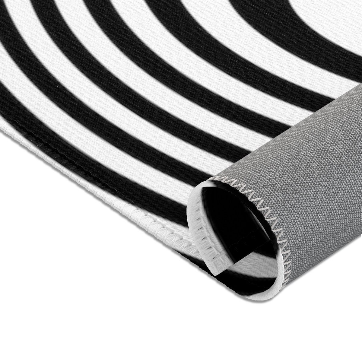 Trippy Rug Funky Rug Black and White Optical Illusion Rug Etsy