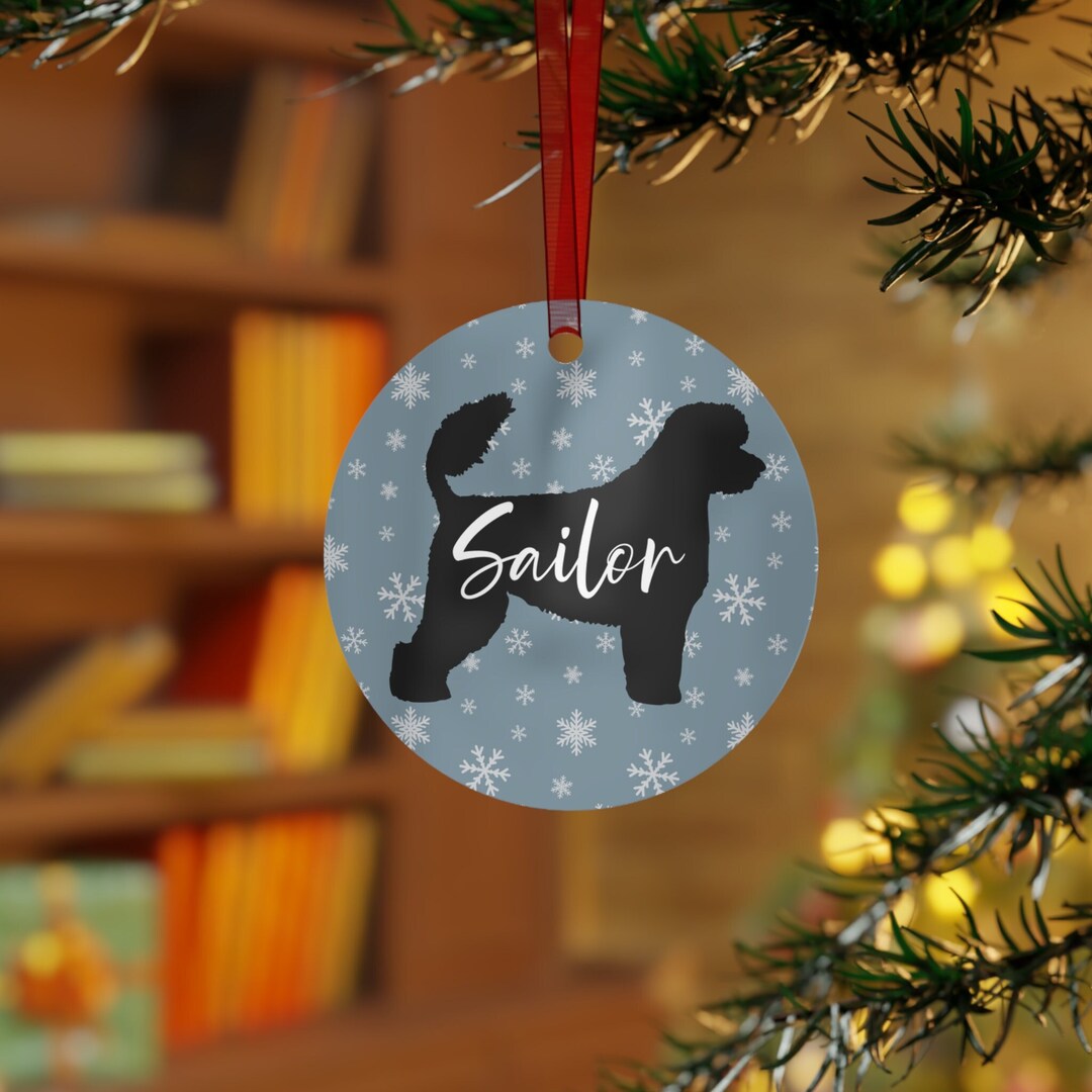 Personalized Portuguese Water Dog Ornament, Portuguese Water Dog Gifts