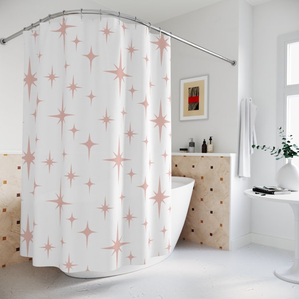 Pink Shower Curtain Etsy