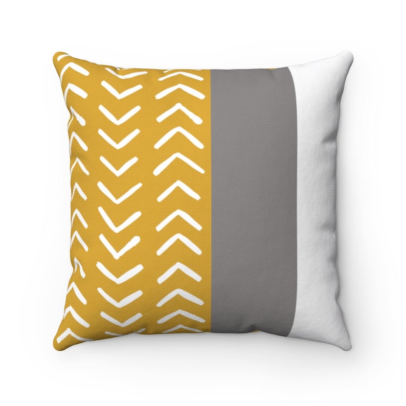 Boho Throw Pillow, Color Block Pillow Cover, Chevron Throw Pillow Cover, Bohemian Decor, Geometric Decorative Pillow, Modern Home Decor image 2