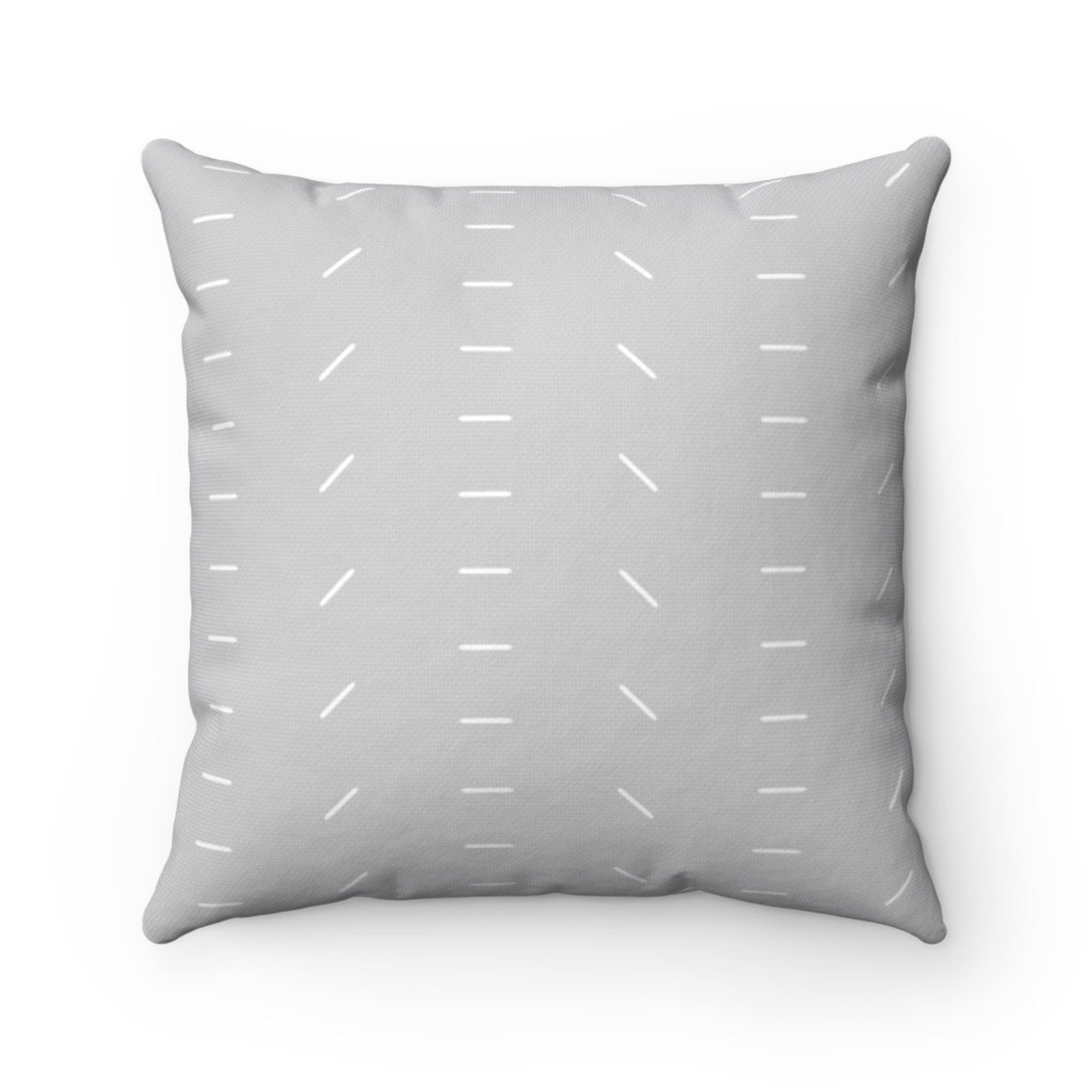 Boho Throw Pillow Gray and White Minimalist Throw Pillow Etsy