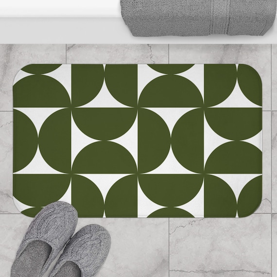 Geometry bath rug/ミヨシラグ Unique Bargains Non Slip Bath Mat Geometry Bathroom Rug
