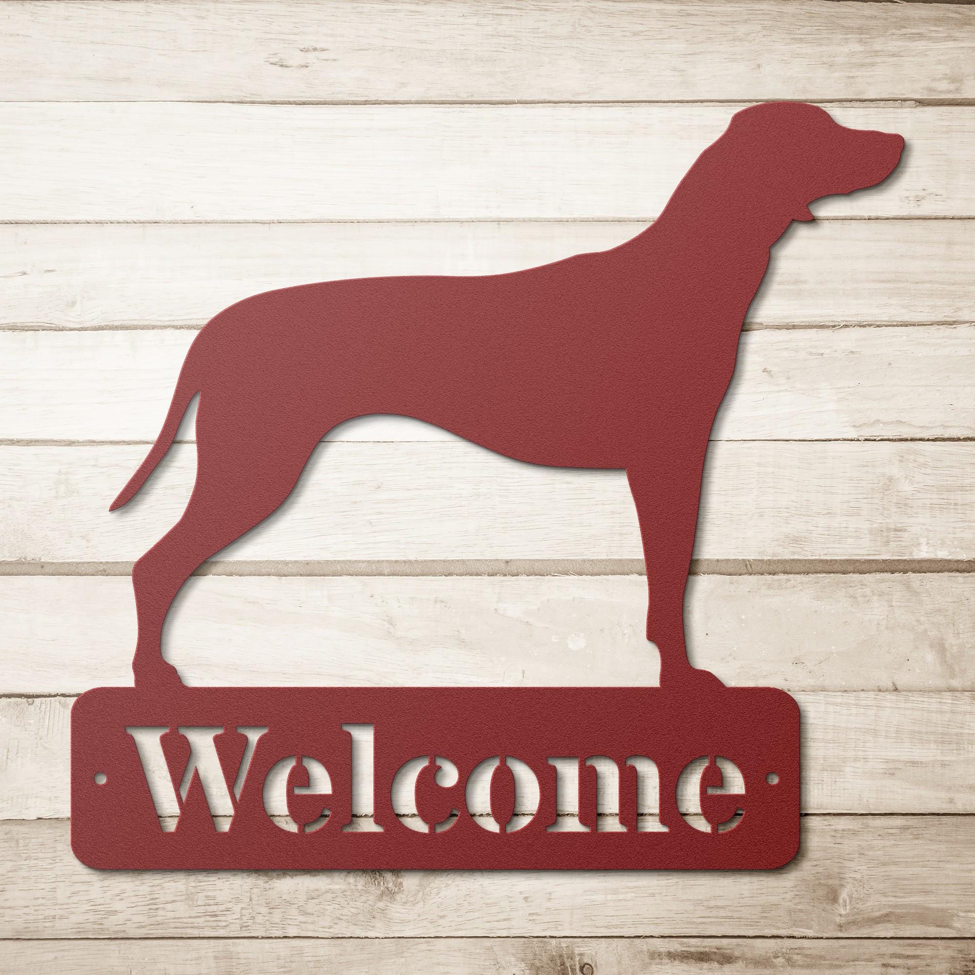 Rhodesian Ridgeback Sign Rhodesian Ridgeback Gifts, Welcome Sign, Custom Dog Metal Wall Art ...