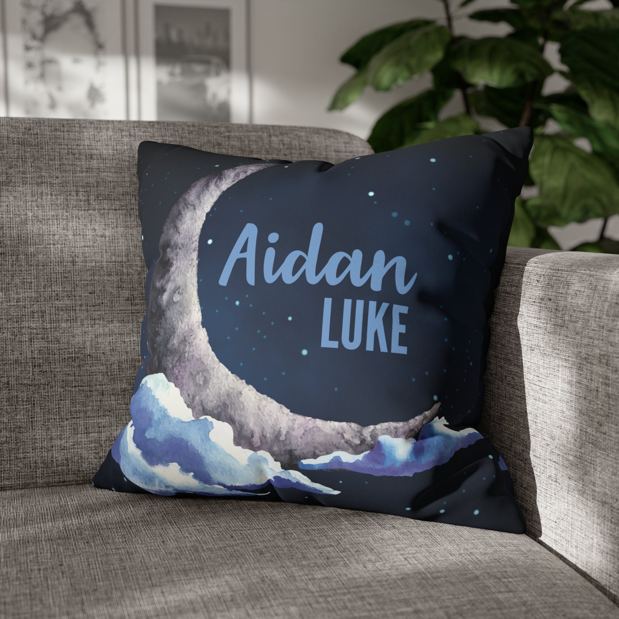 Space Personalized 18-inch Baby Throw Pillow