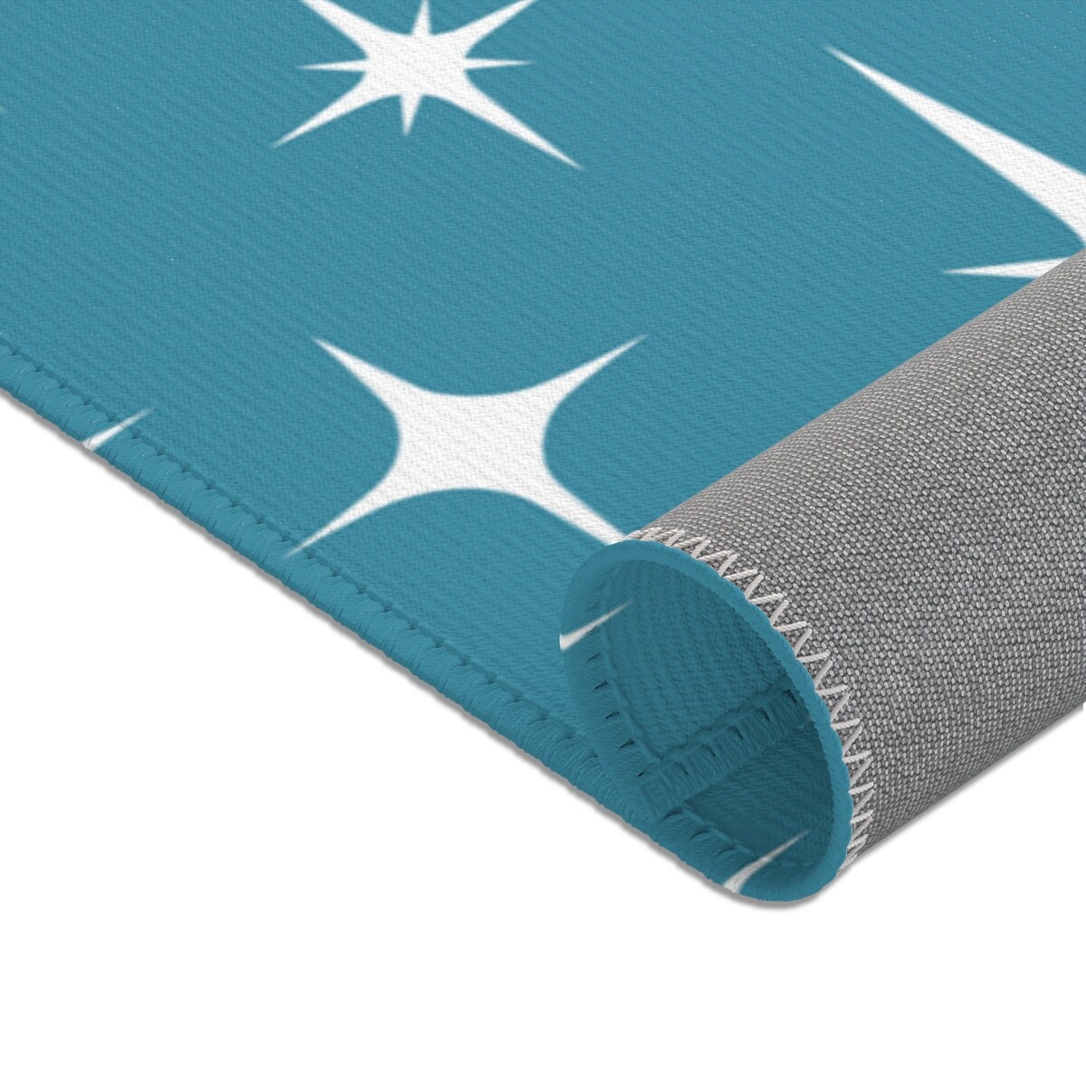 Retro Rug Mid Century Modern Atomic Starburst Area Rug Boho - Etsy