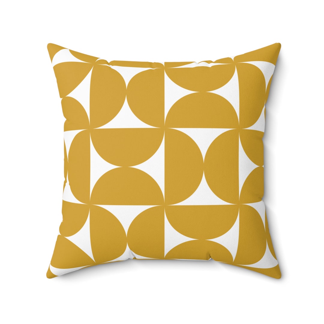 Boho Throw Pillow Mid Century Modern Retro Throw Pillow Etsy