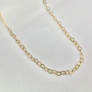 14K Vergoldete Herz Kette Layering, Gold Layering Halskette, Herz Halskette, zierlich, minimalistisch, Jahrestag, Valentines