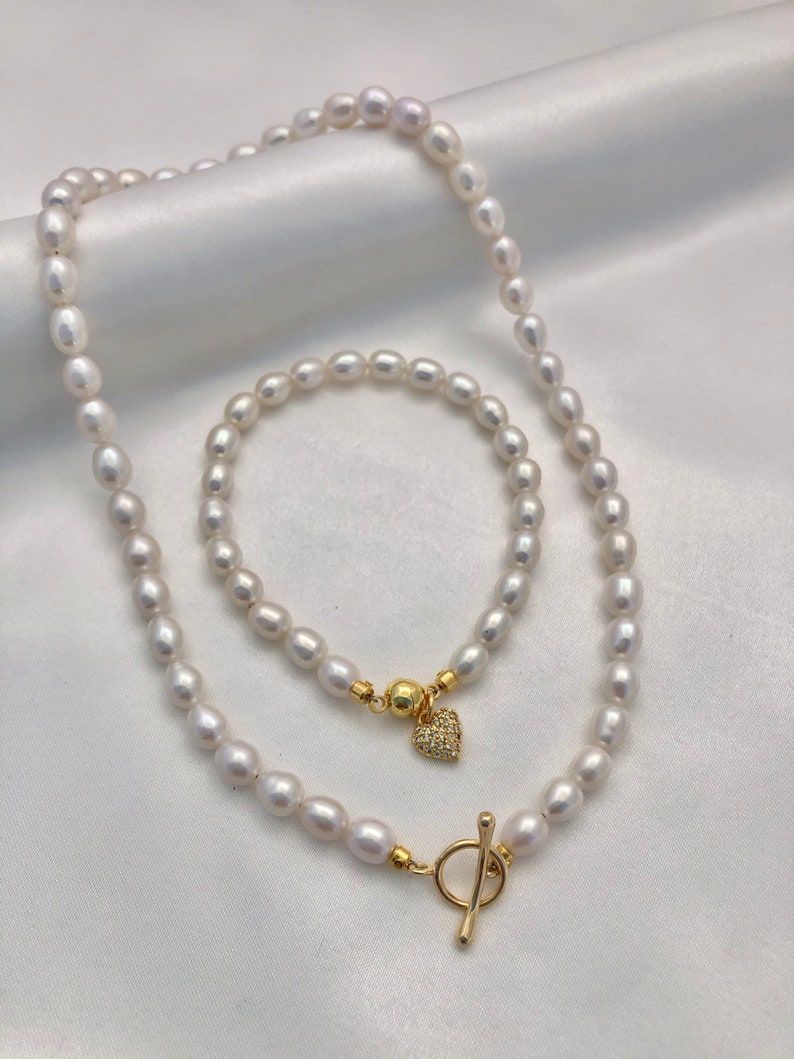 Gift Freshwater Pearl Bracelet Personalized Wedding Real Pearl Bracelet June Birthstone Gift Genuine Pearl Bracelet Bridal Gift