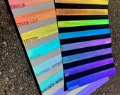 The Botany Collection - Super Colorshift Handmade Watercolor - Set of 8 Intense Colorshifting Half Pans