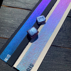 Iris - Supershift Colorshift Handmade Watercolor Paint  - Multichrome paint by Dreamland Watercolor