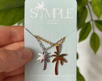 Waterproof Palm Tree Necklace
