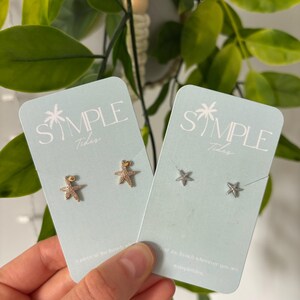 Waterproof Starfish Stud Earrings | Gold or Silver Stainless Steel
