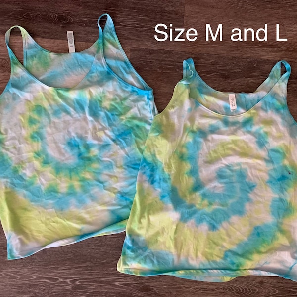 Tie Dye Women's soft slouchy tanks