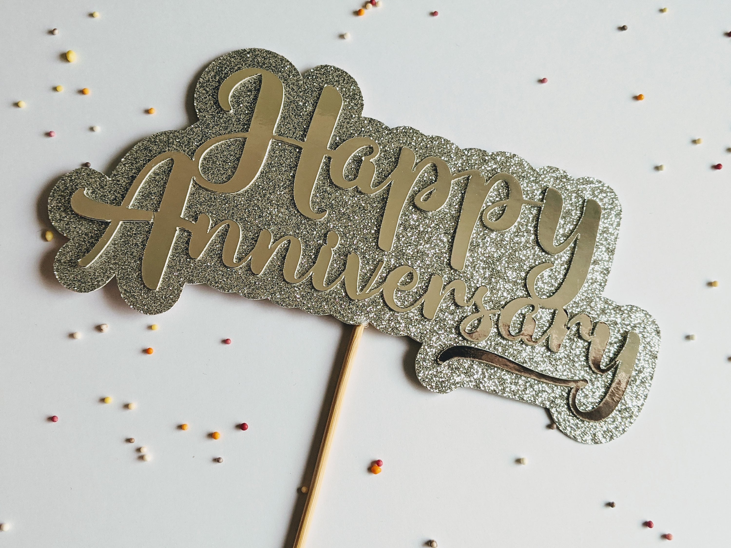 Happy Anniversary Cake Topper Printable