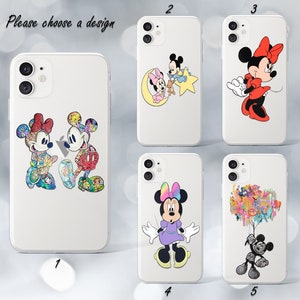 Custodia Disney per iPhone 16e, 15, 14 e 13, custodia Minnie Mouse per Galaxy S25 e S24 Ultra, custodia per iPhone 12 e 11, custodia per iPhone X, custodia per Galaxy Note 9 e SE, custodia per Galaxy A13.