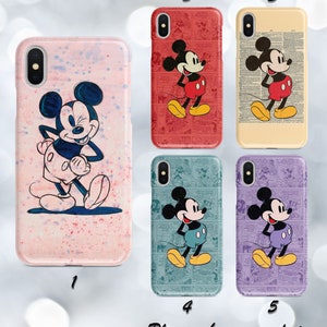 Custodia Topolino A36 A56 Disney per iPhone 16e 15 14 13 Pro Max, custodia Galaxy S25 S24, custodia Google Pixel 6 7 8, custodia iPhone 11 12, custodia Galaxy Note 20 SE