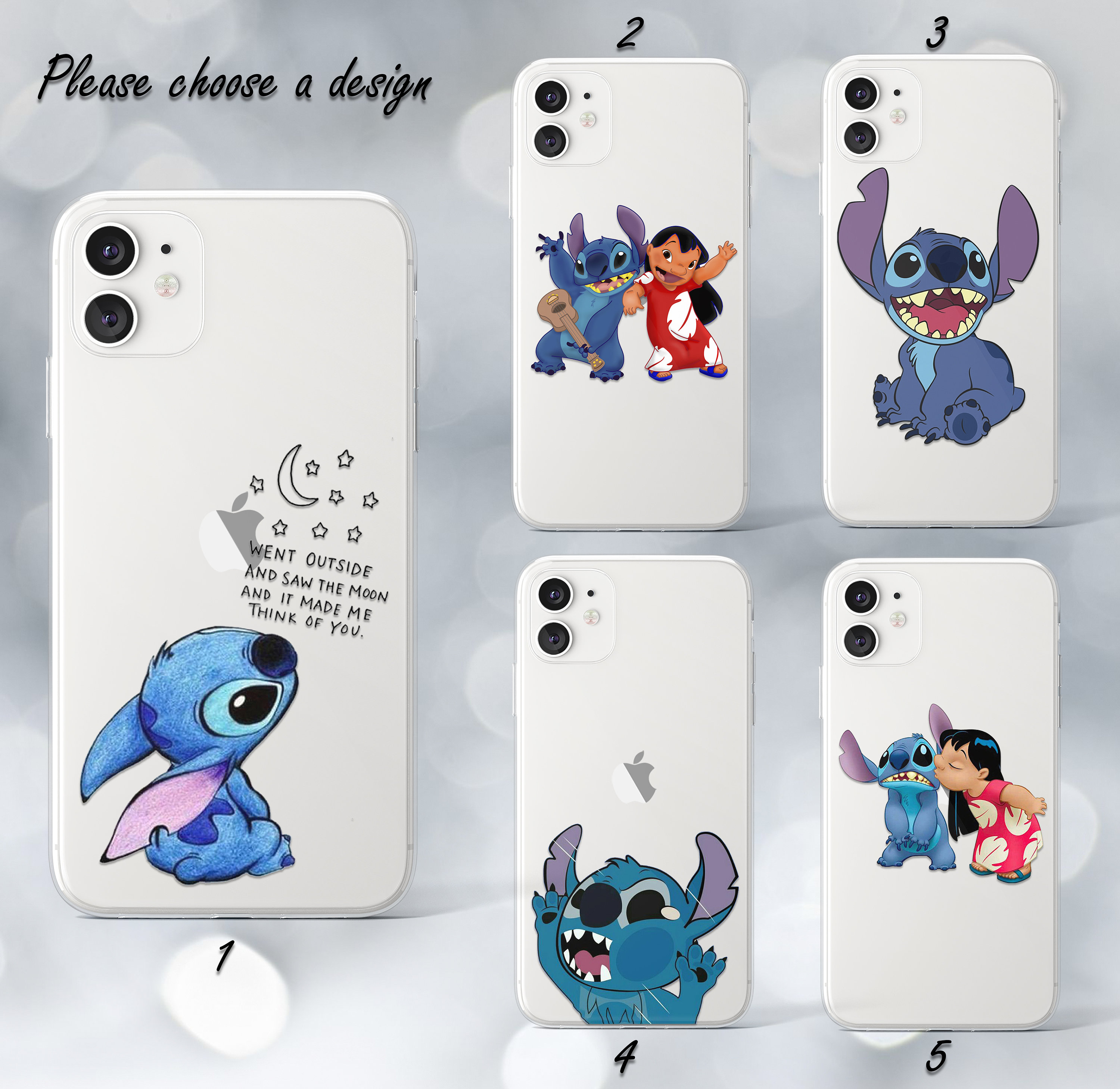 Coque pour iPhone 15 Officielle de Disney Stitch Grimpant - Lilo & Stitch