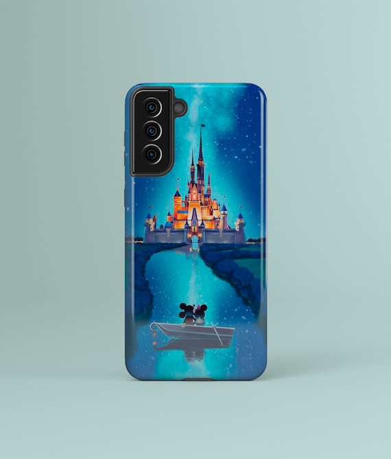 Galaxy Google Phone Case Cover LG Disney Castle Design W/Optional Name iPhone 