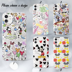 Custodia Disney per iPhone 16e, 15 e 14, Topolino, Galaxy S25 e S24, custodia per iPhone 11, 12 e 13, SE, Galaxy A13, Galaxy Note 20, custodia per iPhone X, Galaxy S8