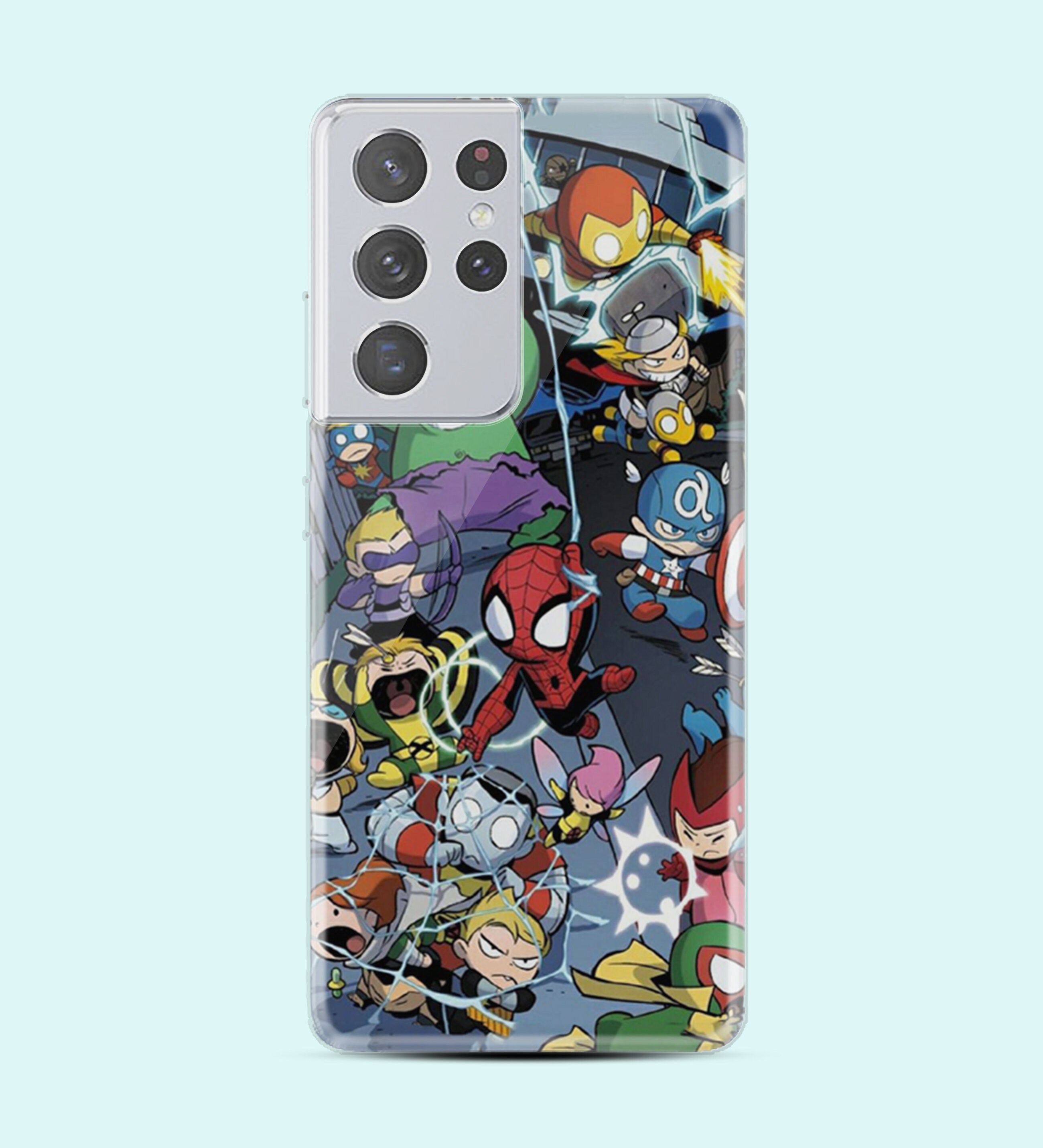 Case for Samsung Galaxy S21 Ultra - Cute Marvel Heroes