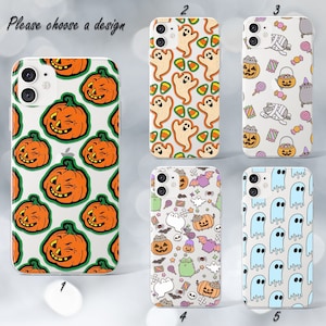 Halloween iPhone 16e 15 14 13 case Pumpkin Galaxy S25 S24 plus case Ghost Galaxy Note 9 case iPhone 11 12 case Galaxy A13 case iPhone 7 case