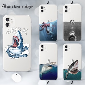 Shark Galaxy S24 plus case iPhone 13 14 15 Pro Max case iPhone 12 11 case Galaxy Note 10 case SE iPhone 7 case Galaxy A13 case iPhone 8 case image 1