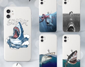 Shark Galaxy S24 plus case iPhone 13 14 15 Pro Max case iPhone 12 11 case Galaxy Note 10 case SE iPhone 7 case Galaxy A13 case iPhone 8 case