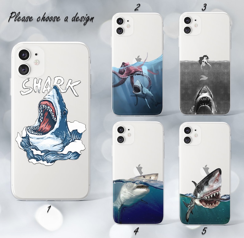 Shark Galaxy S24 plus case iPhone 13 14 15 Pro Max case iPhone 12 11 case Galaxy Note 10 case SE iPhone 7 case Galaxy A13 case iPhone 8 case image 1