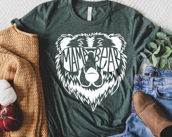 Mama Bear Shirt, Mama Bear Tshirt, Momma Bear, Mama Bear Gift, Animal Nature Lover Shirt