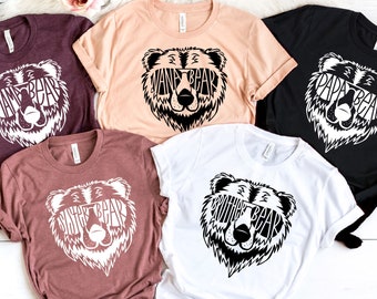 Custom Last Name Group Shirts, Papa Bear Shirt, Camp Squad Shirt, Mama Bear Tshirt, Personalized Shirt, Funny Camping Shirt, Family Birthday