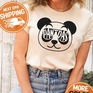 Custom Panda Eyeglasses Words Cool Unisex Shirt, Panda Lovers Gift, Personalized Cute Panda Apparel, Panda Toddler Tee, Vintage Panda Outfit