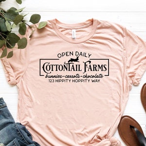 Cottontail Farms, Ostern Shirt, Bunny Shirt, Bunny Liebhaber Geschenk, Passendes Ostern Shirt, Osterkaninchen Geschenk, Frohe Ostern Shirt, Bunny Farm Shirt