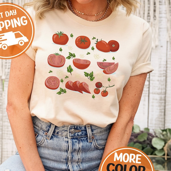 Tomato Shirt Gift For Vegan, Cute Tomato Shirt, Funny Tomato Gift, Tomato Lover Gift, Vegan Life, Vegetable Tee, Gift For Chef, Farmer Shirt