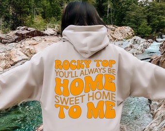 Rocky Top Home Sweet Home Hoodie, Tennessee Sweatshirt, Vols Hoodie, College Football Team, Tennessee Football Hoodie, Gift For Titans Fan